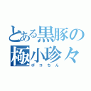 とある黒豚の極小珍々（ポコちん）