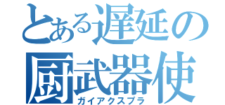 とある遅延の厨武器使（ガイアクスプラ）