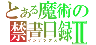 とある魔術の禁書目録Ⅱ（インデックス）