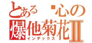 とある剑心の爆他菊花Ⅱ（インデックス）