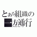 とある組織の一方通行（アクレラレータ）