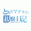 とあるマダオの観察日記（かんさつにっき）