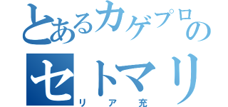 とあるカゲプロのセトマリ（リア充）