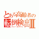 とある高齢者の転倒検出Ⅱ（フォールダウン）