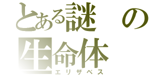 とある謎の生命体（エリザベス）