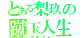 とある梨玖の蹴玉人生（～サッカー・ゲィム～）