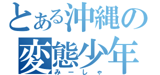 とある沖縄の変態少年（みーしゃ）