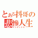 とある抖哥の悲慘人生（インデックス）