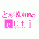 とある潮爽德のｃＵｔｉＥ（インデックス）