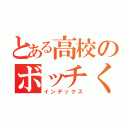 とある高校のボッチくん（インデックス）