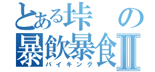 とある垰の暴飲暴食Ⅱ（バイキング）