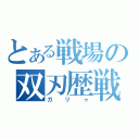 とある戦場の双刃歴戦（ガリャ）