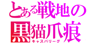 とある戦地の黒猫爪痕（キャスパリーグ）