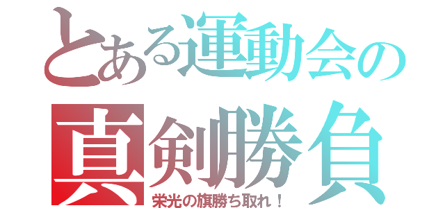 とある運動会の真剣勝負（栄光の旗勝ち取れ！）