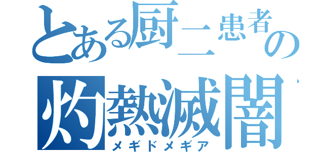 とある厨二患者の灼熱滅闇（メギドメギア）