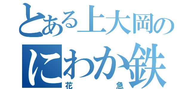 とある上大岡のにわか鉄（花急）