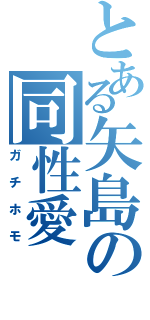 とある矢島の同性愛（ガチホモ）