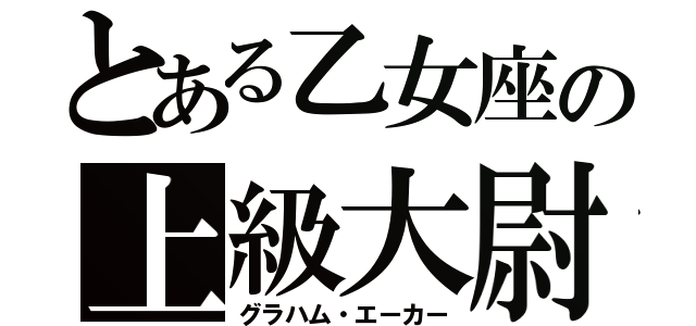 とある乙女座の上級大尉（グラハム・エーカー）