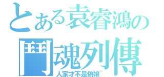 とある袁睿鴻の鬥魂列傳（人家才不是偽娘~）