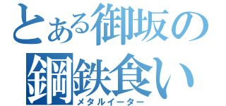 とある御坂の鋼鉄食い（メタルイーター）