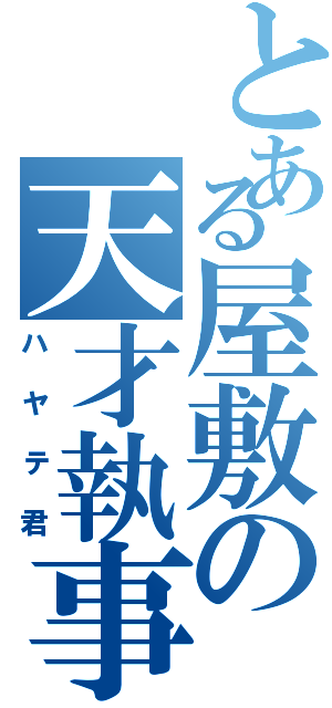 とある屋敷の天才執事（ハヤテ君）