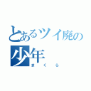 とあるツイ廃の少年（まくら）