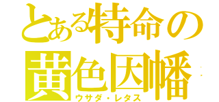 とある特命の黄色因幡（ウサダ・レタス）