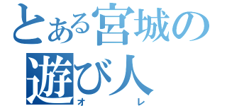 とある宮城の遊び人（オレ）