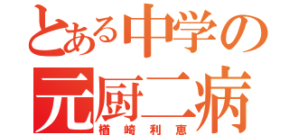 とある中学の元厨二病（楢崎利恵）