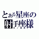 とある星座の射手座様（木ノ瀬梓）