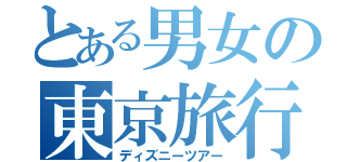 とある男女の東京旅行（ディズニーツアー）