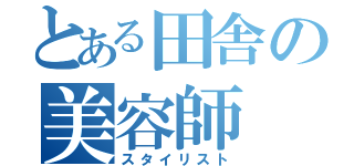 とある田舎の美容師（スタイリスト）