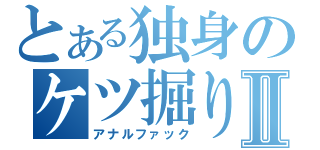 とある独身のケツ掘りⅡ（アナルファック）