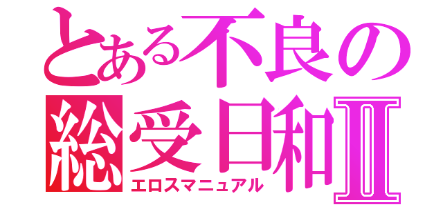 とある不良の総受日和Ⅱ（エロスマニュアル）