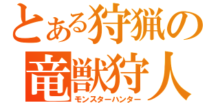 とある狩猟の竜獣狩人（モンスターハンター）