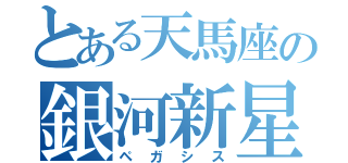 とある天馬座の銀河新星（ペガシス）