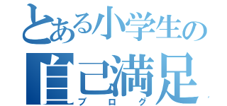 とある小学生の自己満足（ブログ）