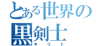 とある世界の黒剣士（キリト）