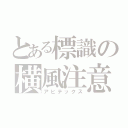 とある標識の横風注意（アビテックス）