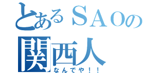 とあるＳＡＯの関西人（なんでや！！）