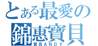 とある最愛の錦惠寶貝（寶貝ＡＮＤＹ）