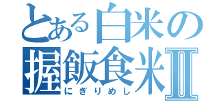 とある白米の握飯食米Ⅱ（にぎりめし）