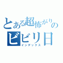 とある超怖がりのビビリ日記（インデックス）