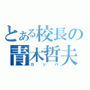 とある校長の青木哲夫（カッパ）