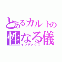 とあるカルトの性なる儀式（インデックス）