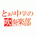 とある中学の吹奏楽部（ブラスバンド）