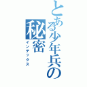 とある少年兵の秘密（インデックス）