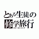 とある生徒の修学旅行（スクールトリップ）