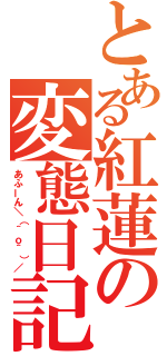 とある紅蓮の変態日記（あふーん＼（＾ｏ＾）／）