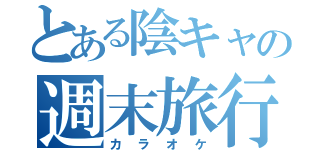 とある陰キャの週末旅行（カラオケ）